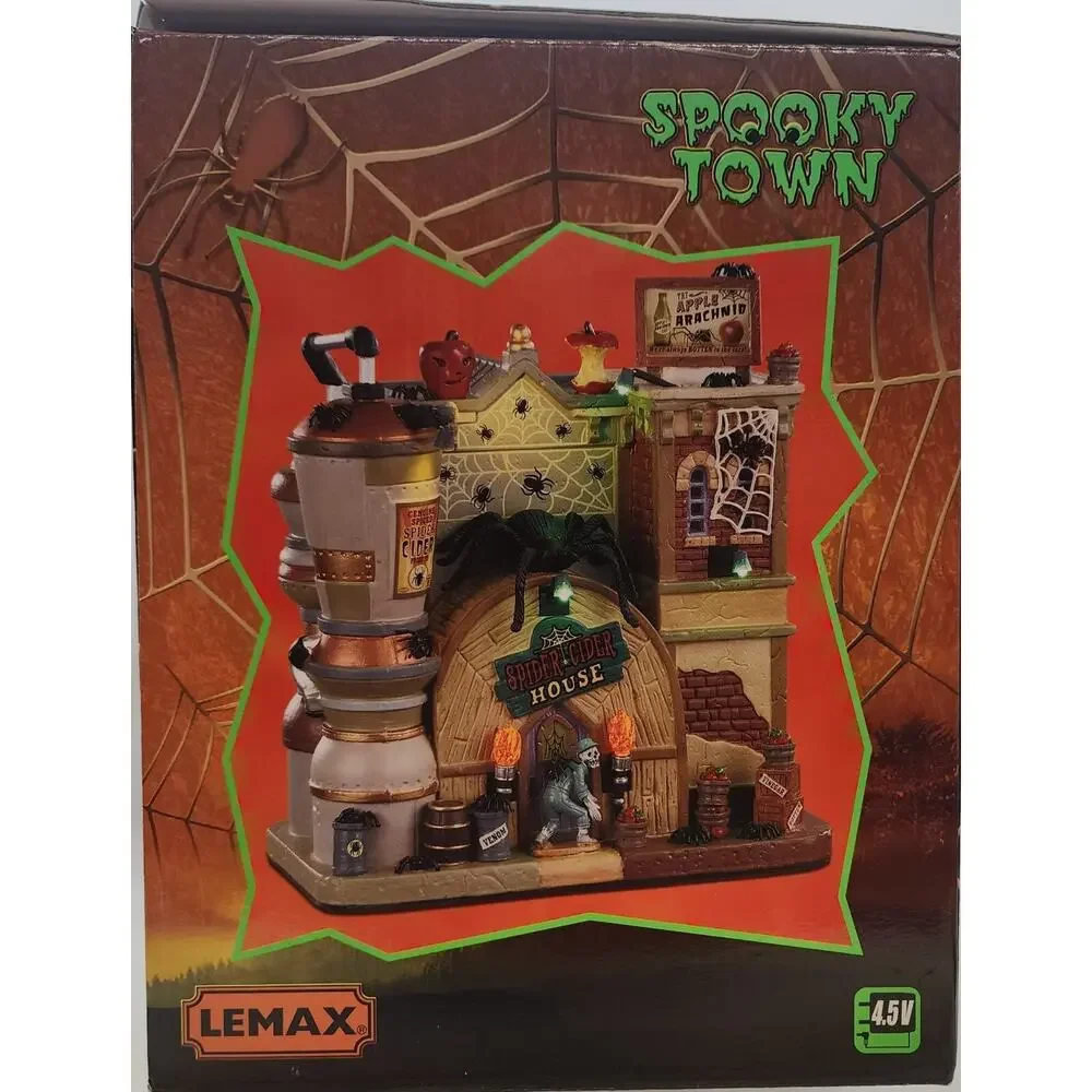 Lemax Spooky Town 2020 SPIDER CIDER HOUSE #05606 NRFB Halloween Village *